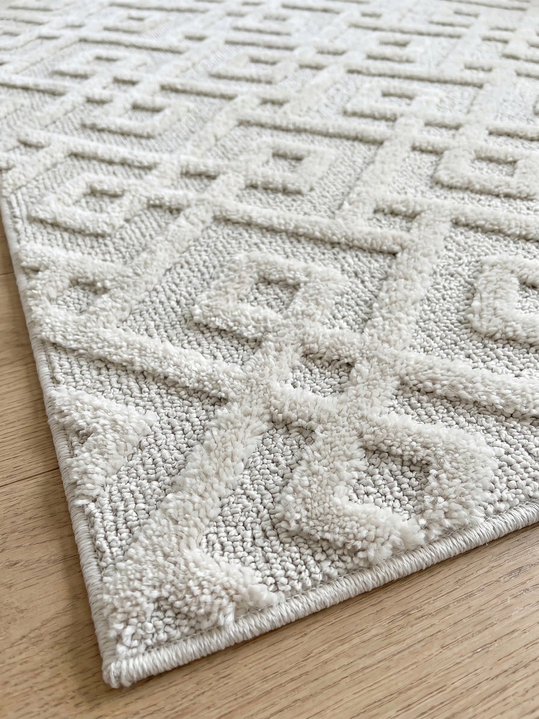 Teppich Cream Läufer Farbdetail Muster_