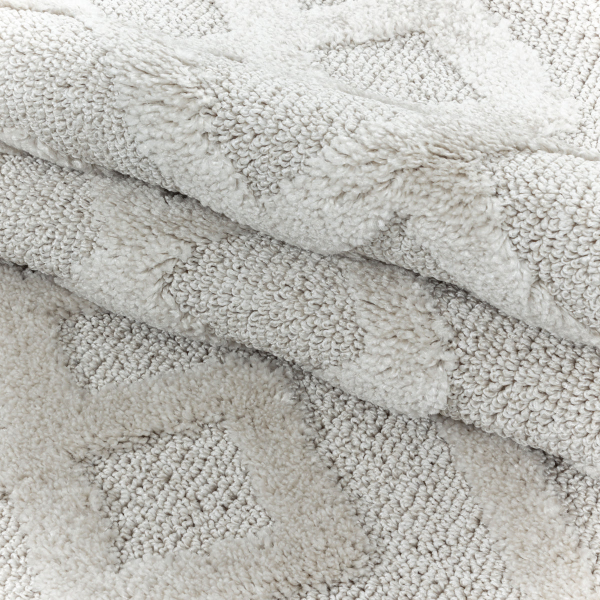 3D Hochflor-Teppich Labyrinth-Muster – Waschbar | Hoch-Tief-Effekt | 2,00 cm Florhöhe für Wohlfühlambiente – Ansicht 7