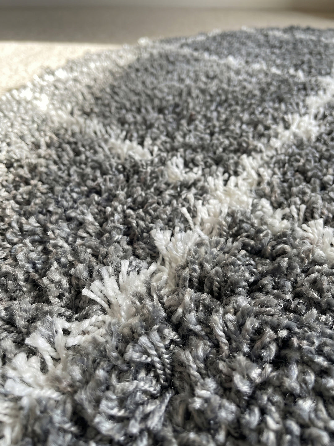 Teppich Grey rund Florhöhe Profil_