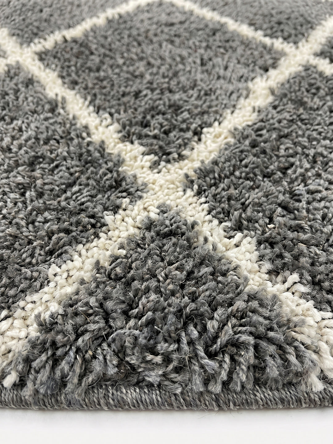 Teppich Grey rund Farbdetail Muster_