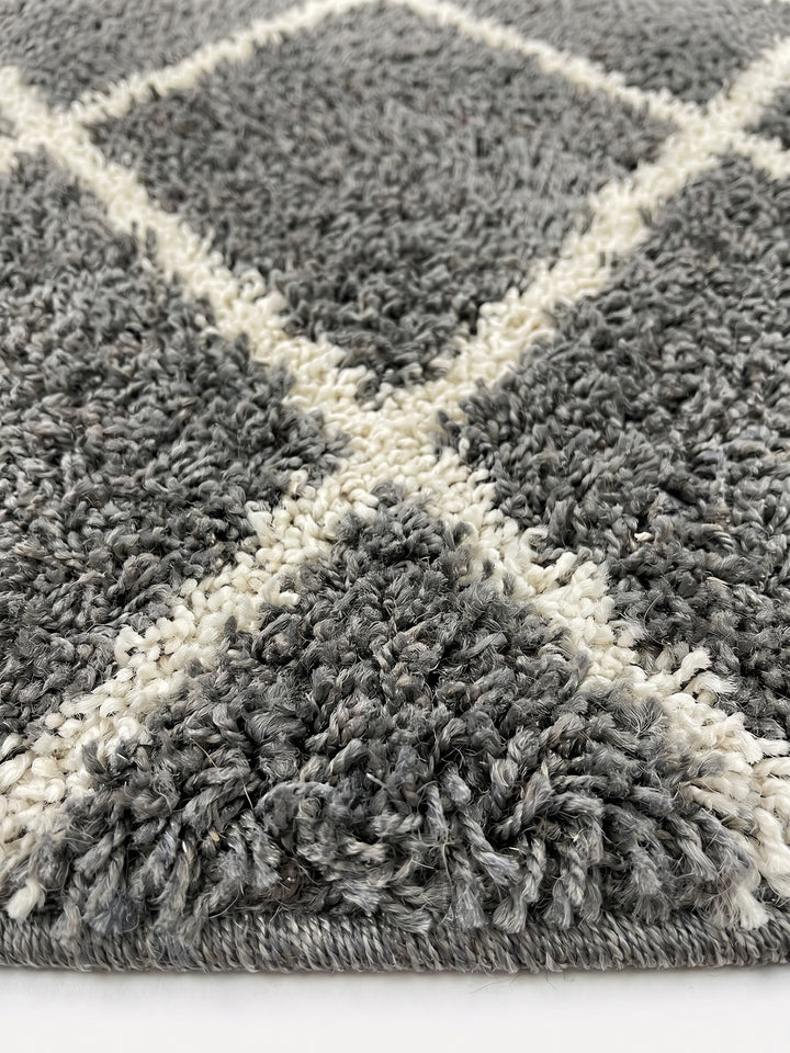 Teppich Grey rund Farbdetail Muster_