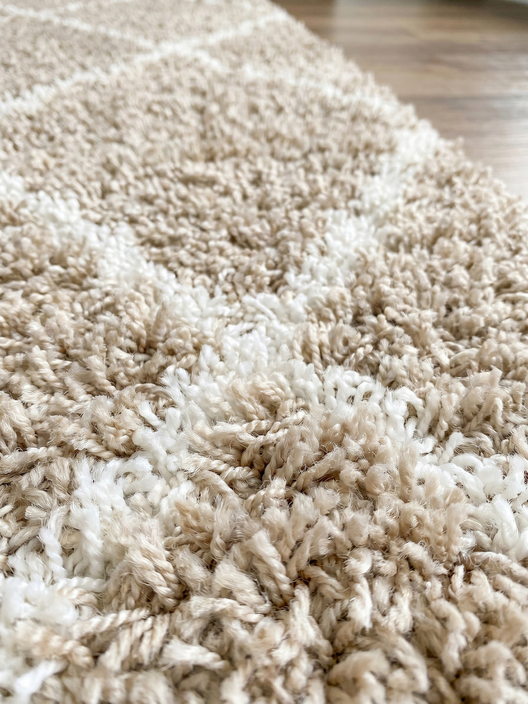 Teppich Beige rechteckig Webstruktur Qualität_