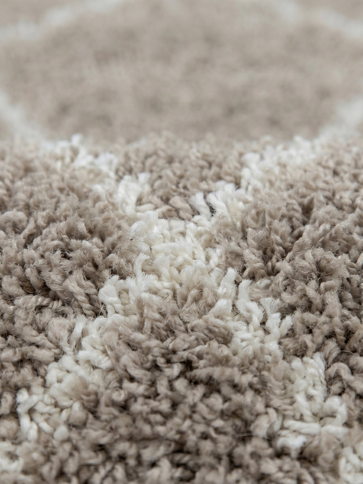 Teppich Beige rechteckig Farbdetail Muster_