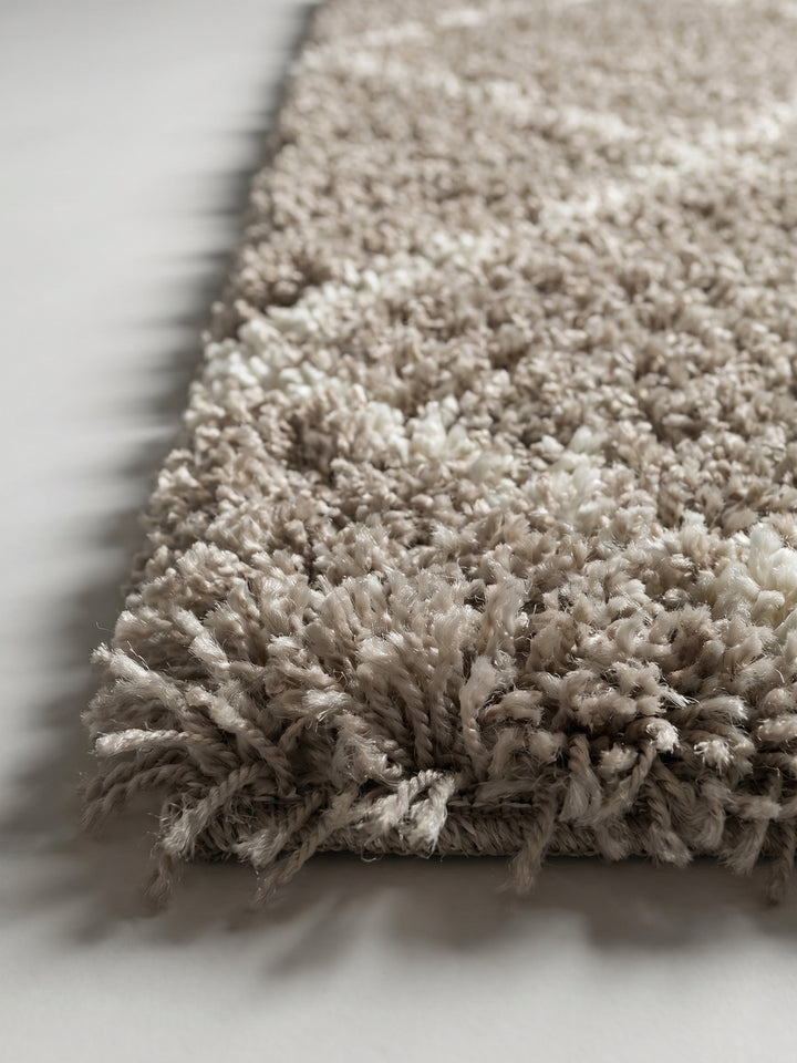 Teppich Beige Läufer Florhöhe Profil_