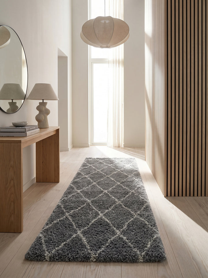 Teppich Grey Läufer im Wohnzimmer Einrichtungsidee_