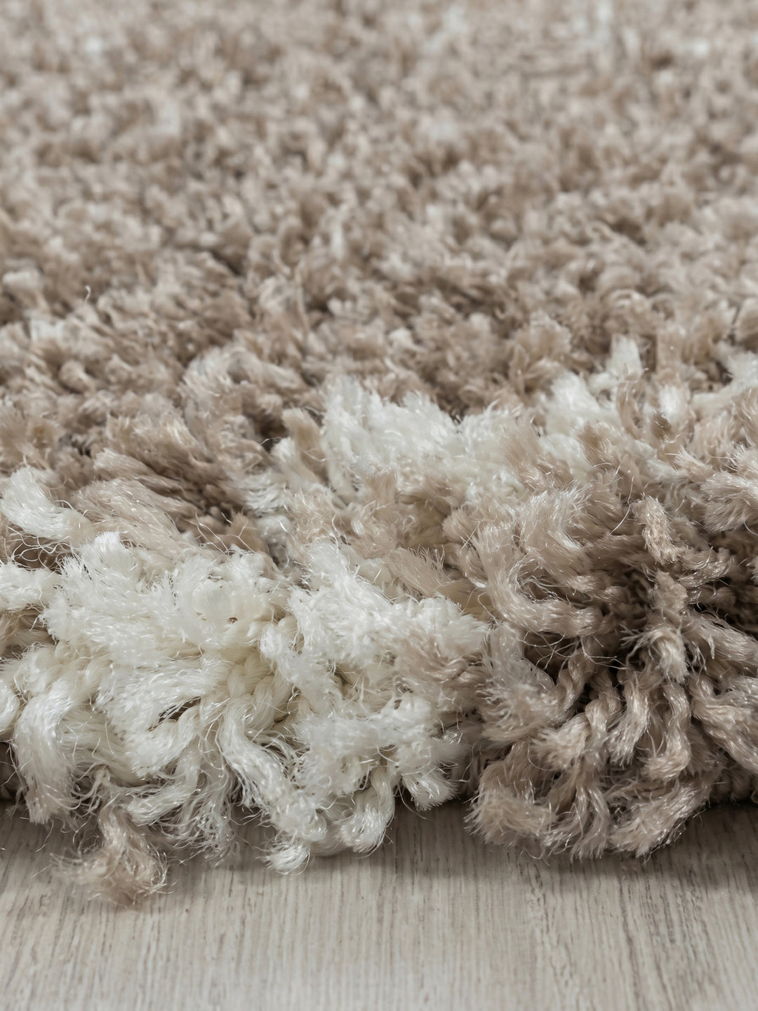 Teppich Beige rund Farbdetail Muster_