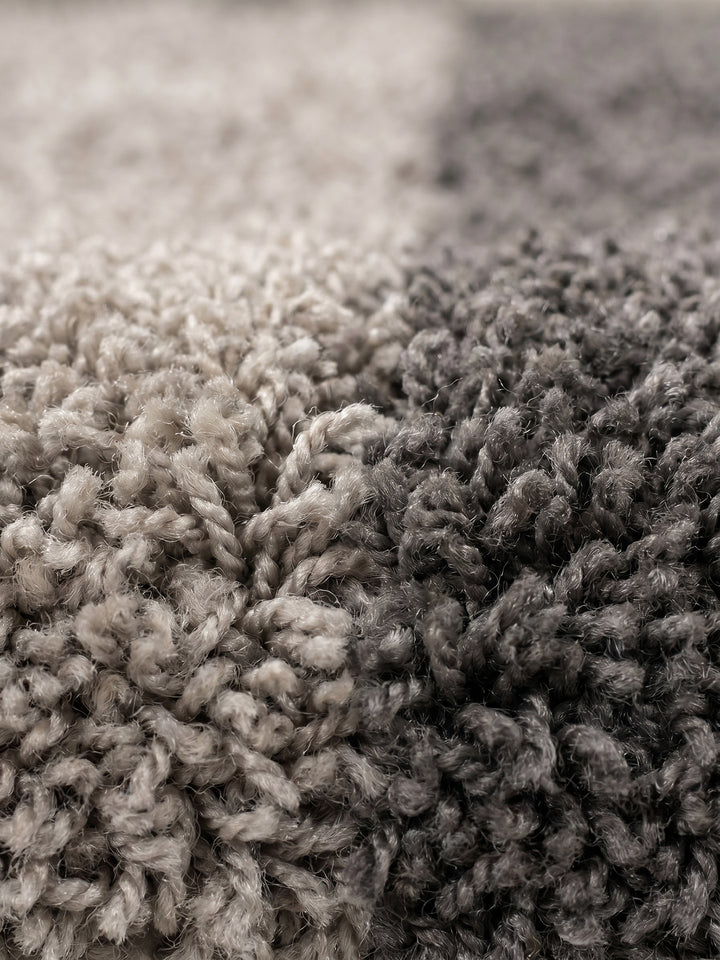 Teppich Taupe rund Farbdetail Muster_