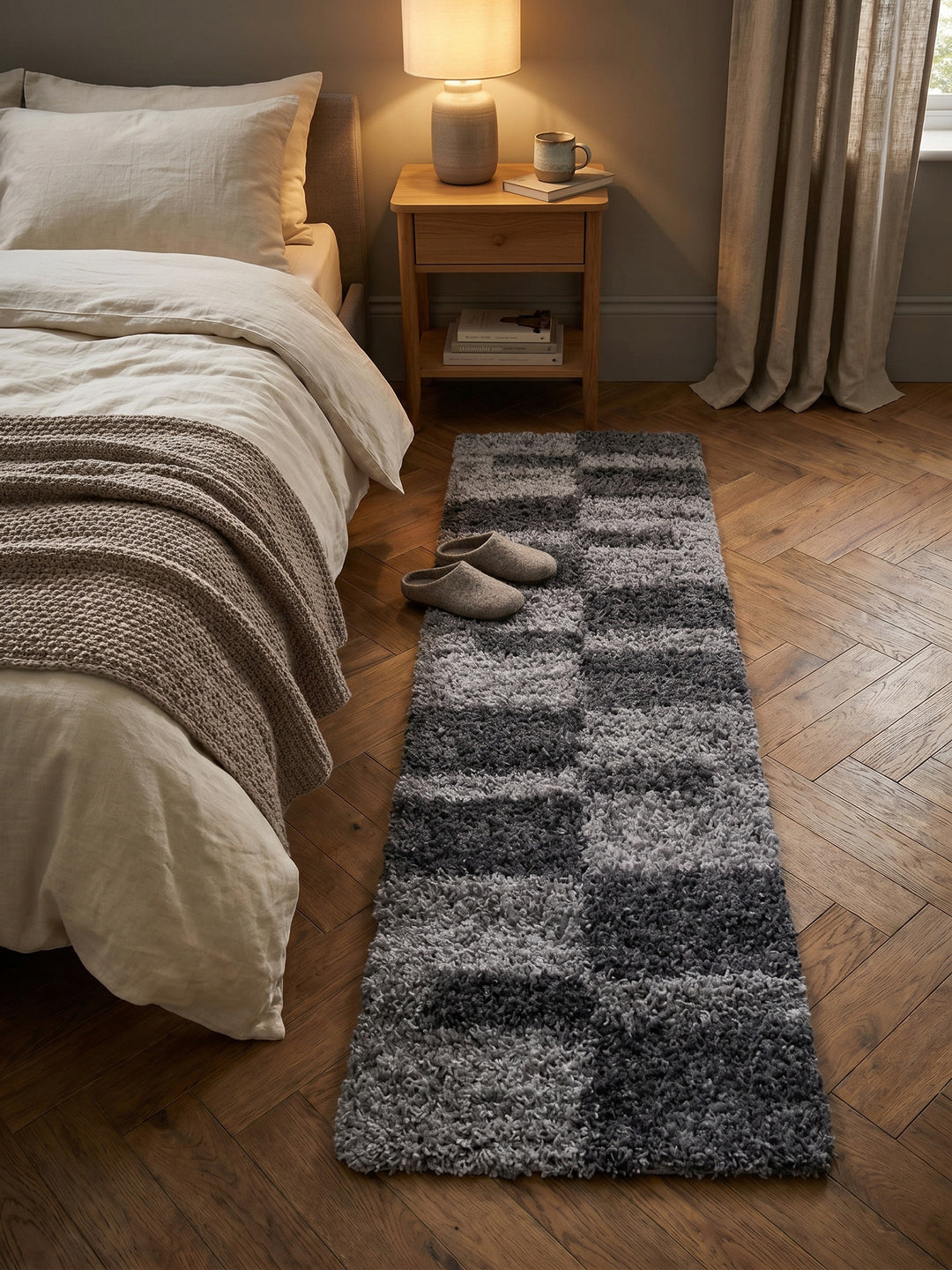 Teppich Grey Läufer Wohnidee gemütlich_