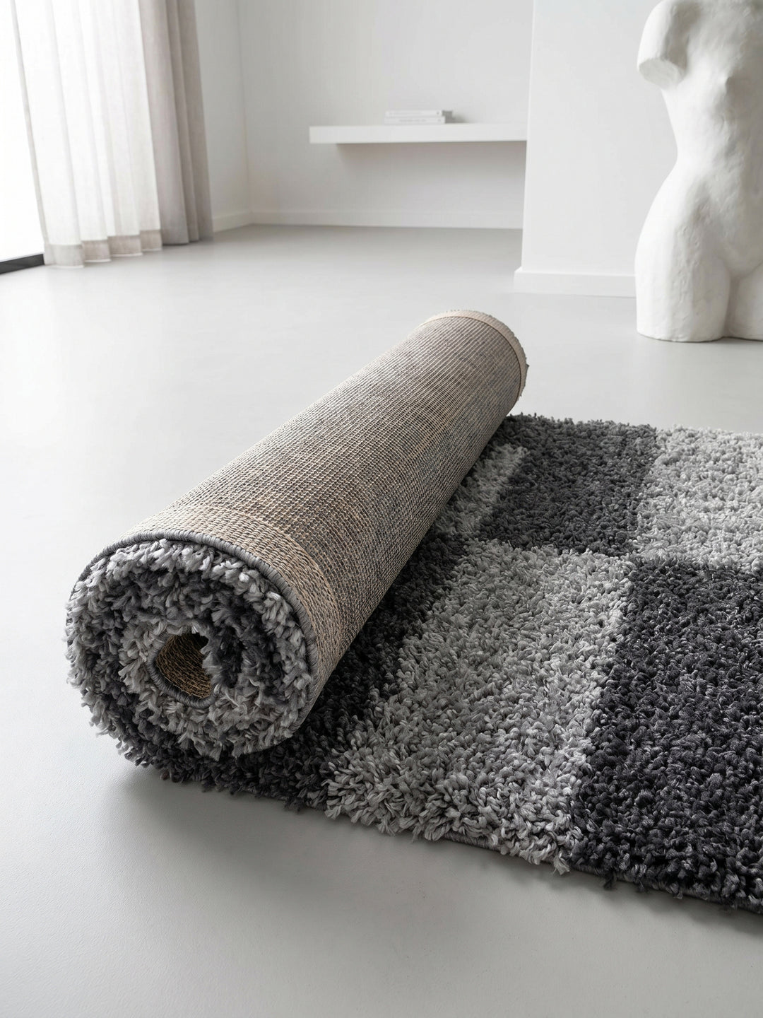 Teppich Grey Läufer Wohnaccessoire Deko_