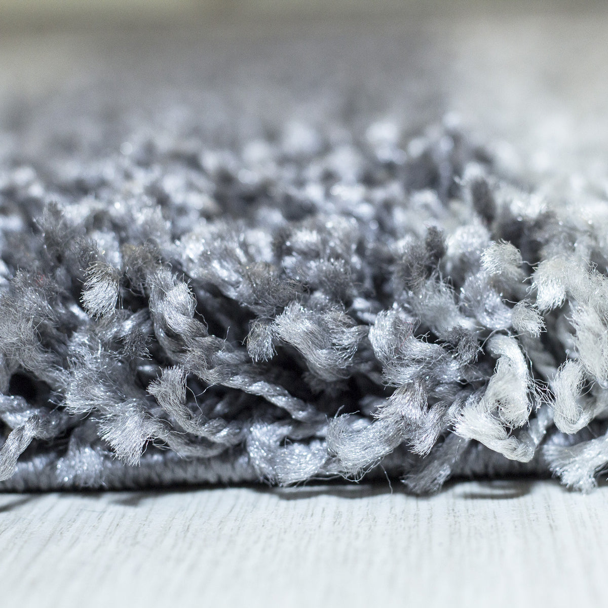 Shaggy Hochflor-Teppich Karo – Waschbar & Flauschig | 3 cm Florhöhe für Barfußkomfort – Ansicht 38