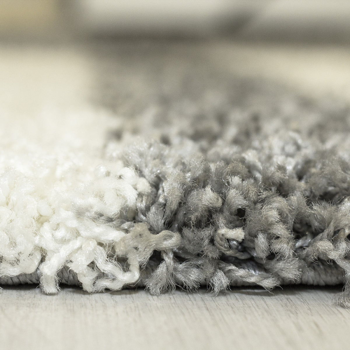 Shaggy Hochflor-Teppich Karo – Waschbar & Flauschig | 3 cm Florhöhe für Barfußkomfort – Ansicht 40