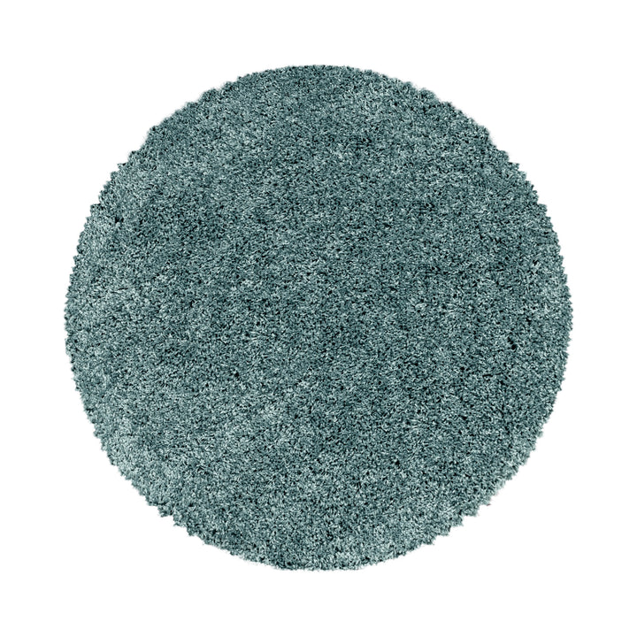 Teppich Hochflor Shaggy Uni-Look Polypropylen Wohnzimmer_Rund_