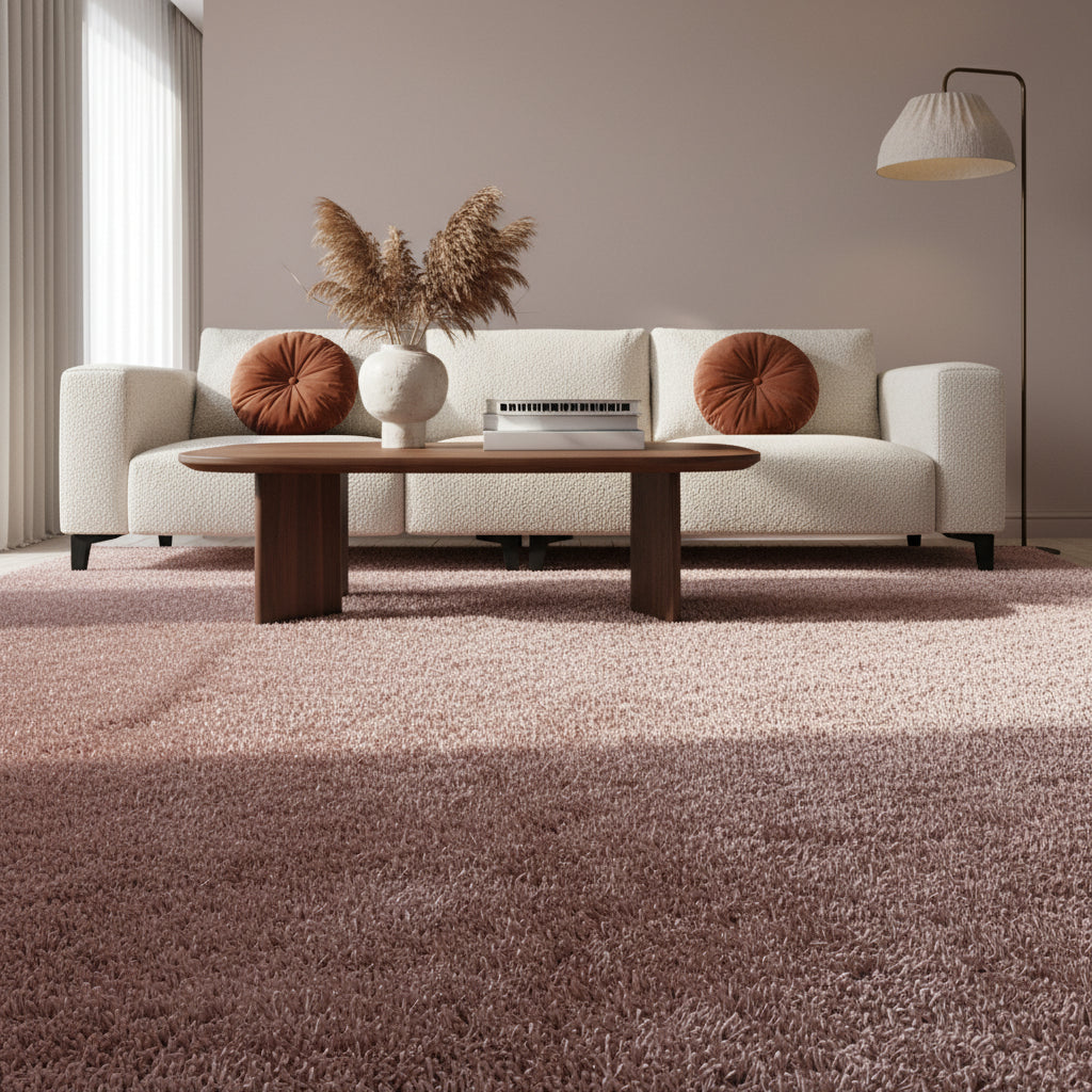 Shaggy Hochflor-Teppich Einfarbig – Waschbar & Flauschig | 3 cm Florhöhe für Barfußkomfort – Ansicht 9
