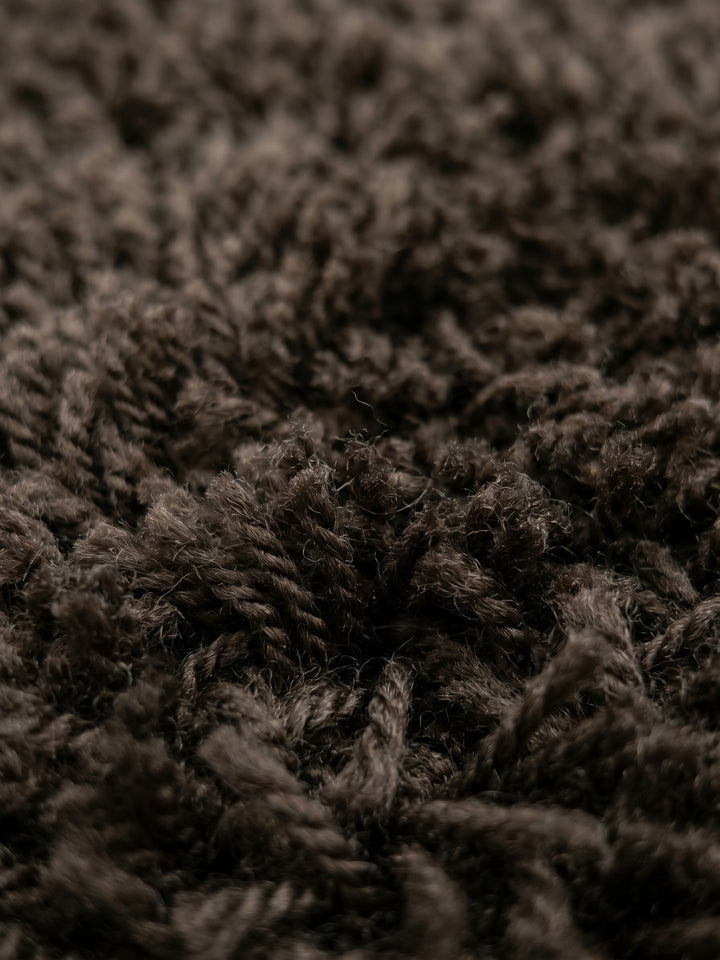 Teppich Brown rund Farbdetail Muster_