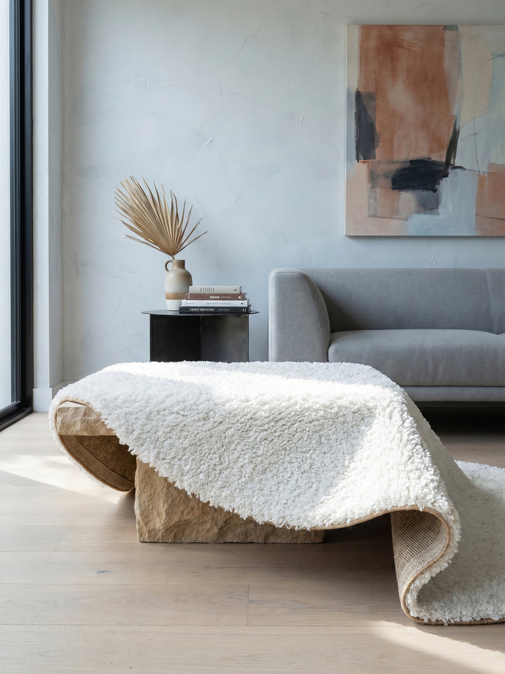 Teppich White rund Editorial Styling_