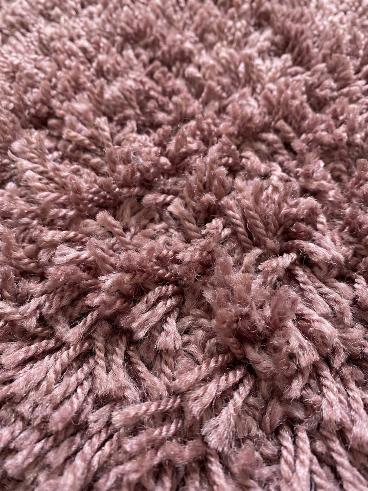 Teppich Rosa rund Farbdetail Muster_