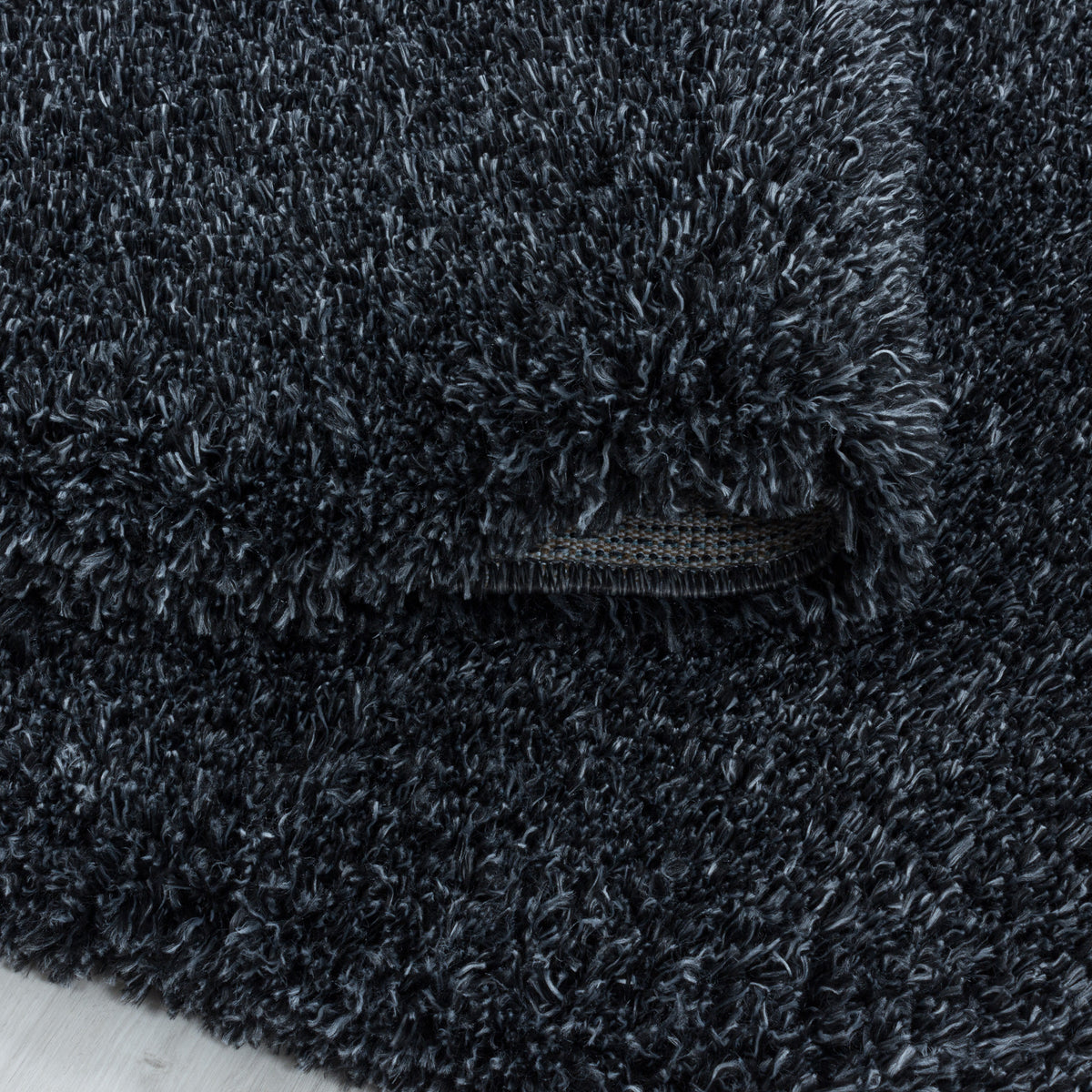 Shaggy Hochflor-Teppich – Moderne Grautöne | 5 cm Florhöhe extra weich – Ansicht 4