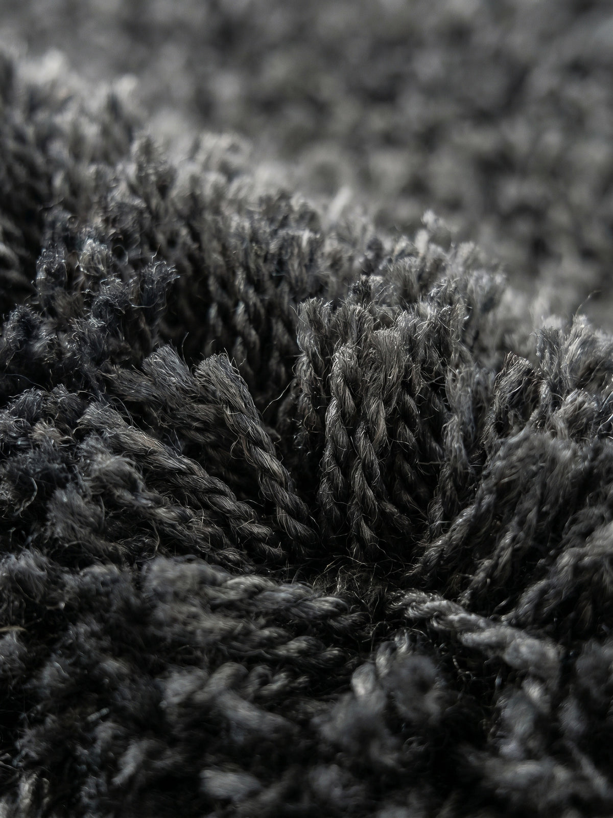Teppich Grey rund Webstruktur Qualität_