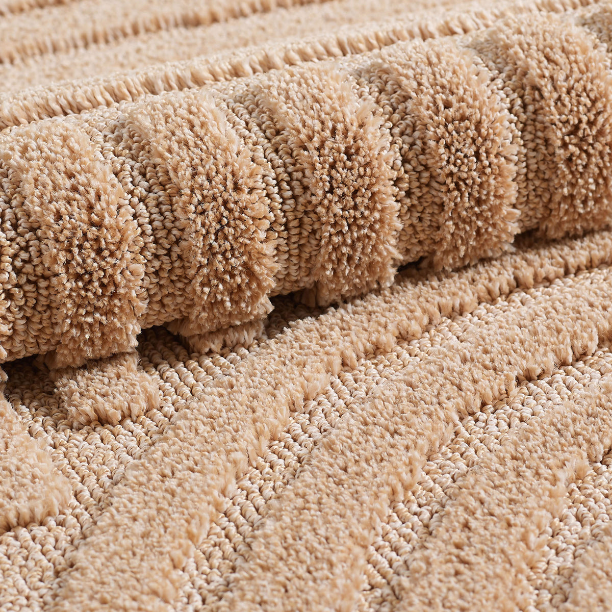 3D Hochflor-Teppich Skandinavisch Boho – Waschbar | Hoch-Tief-Effekt | Saugroboter-geeignet – Ansicht 34