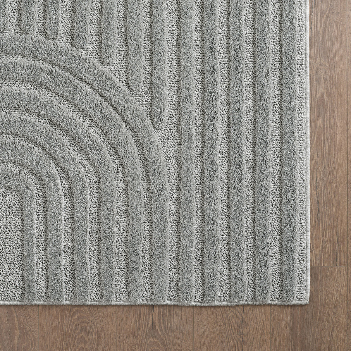 3D Hochflor-Teppich Skandinavisch Boho – Waschbar | Hoch-Tief-Effekt | Saugroboter-geeignet – Ansicht 3