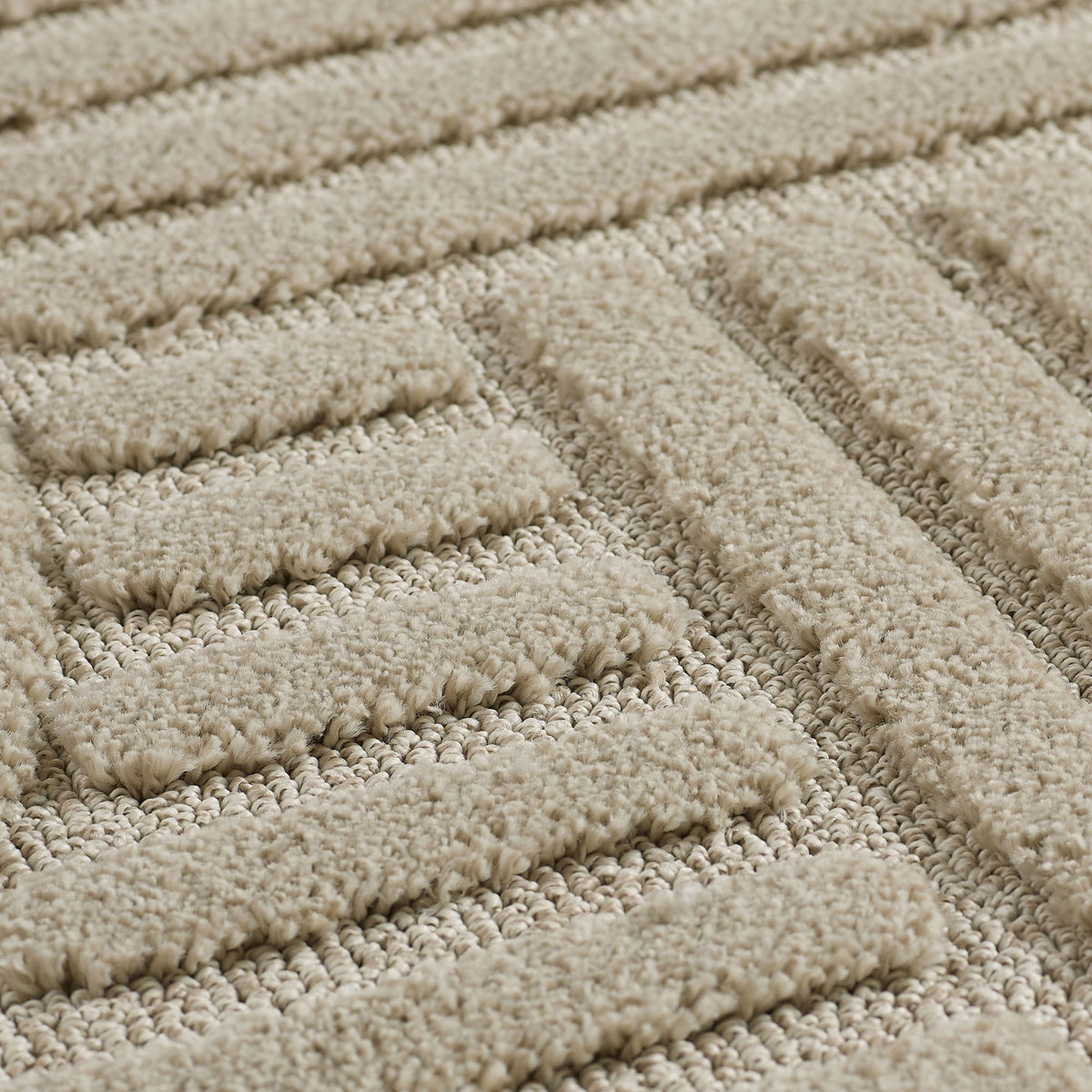 3D Hochflor-Teppich Skandinavisch Boho – Waschbar | Hoch-Tief-Effekt | Saugroboter-geeignet – Ansicht 41