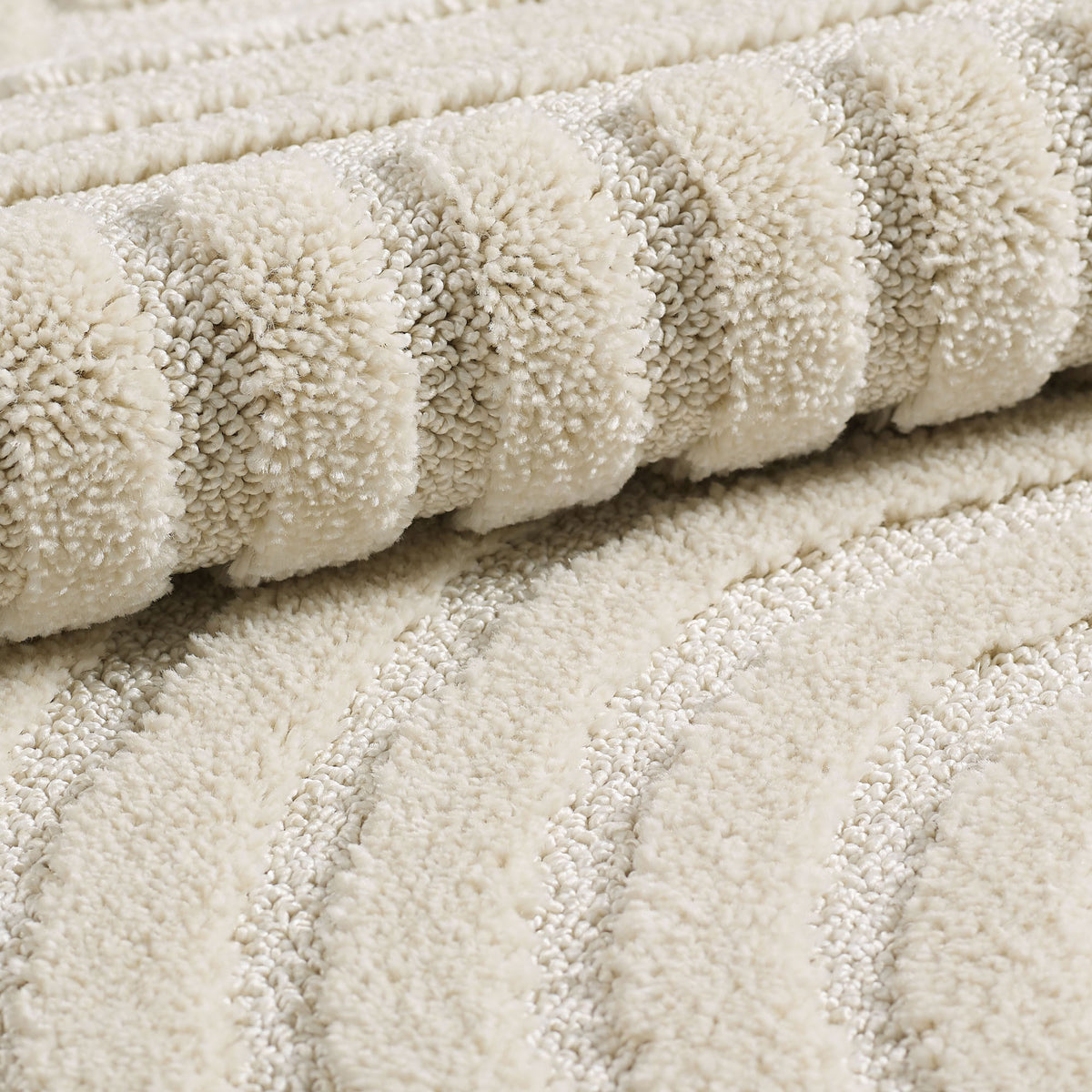 3D Hochflor-Teppich Skandinavisch Boho – Waschbar | Hoch-Tief-Effekt | Saugroboter-geeignet – Ansicht 33