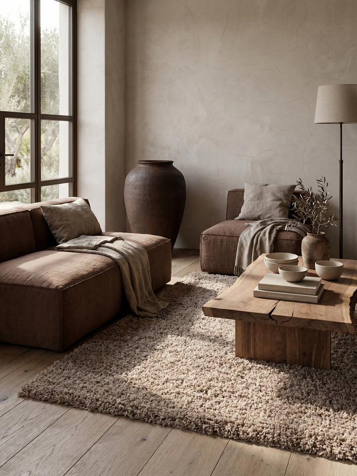 Teppich Beige Textur Nahaufnahme_