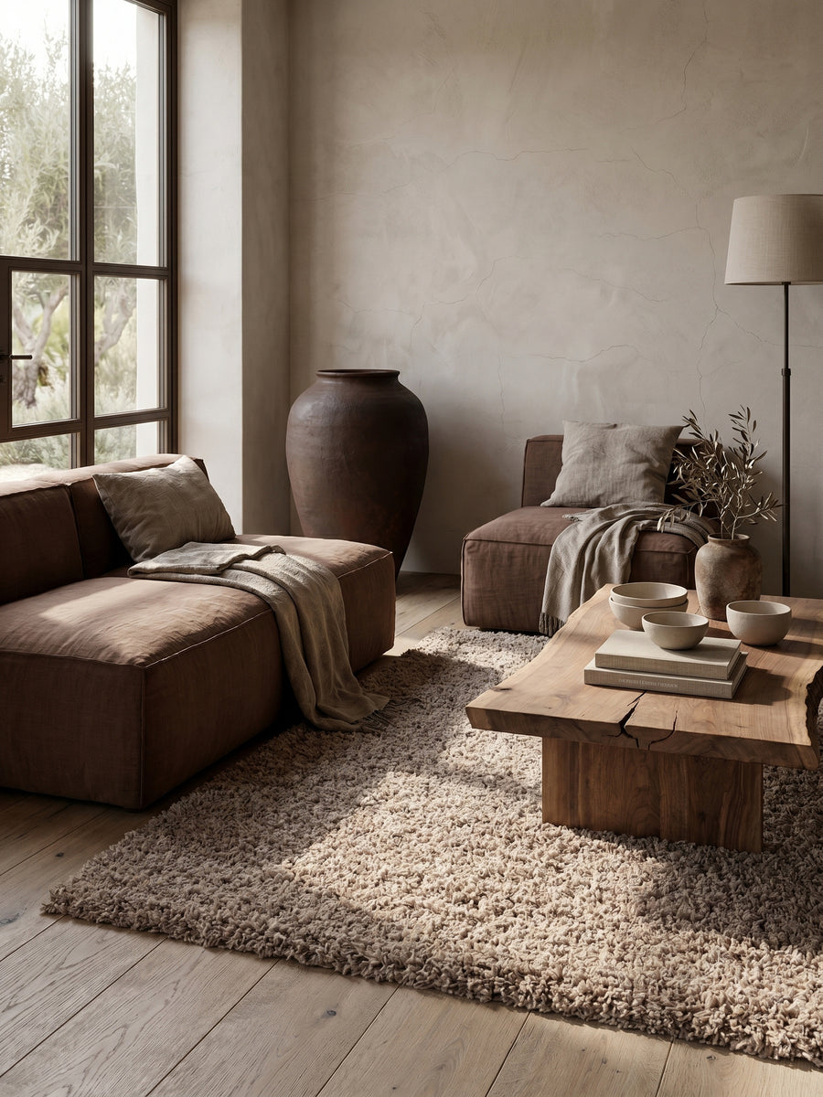 Teppich Beige Textur Nahaufnahme_