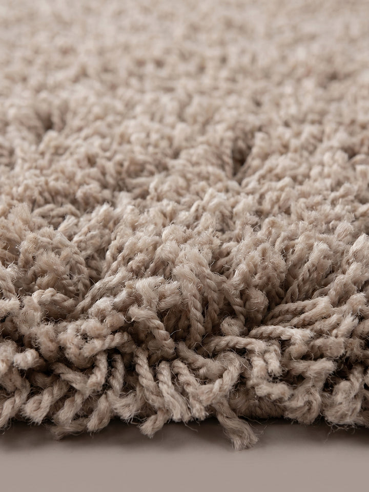 Teppich Beige Webstruktur Nahaufnahme_