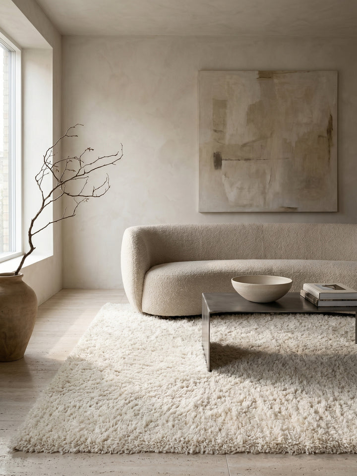 Teppich Cream rechteckig Editorial Styling_