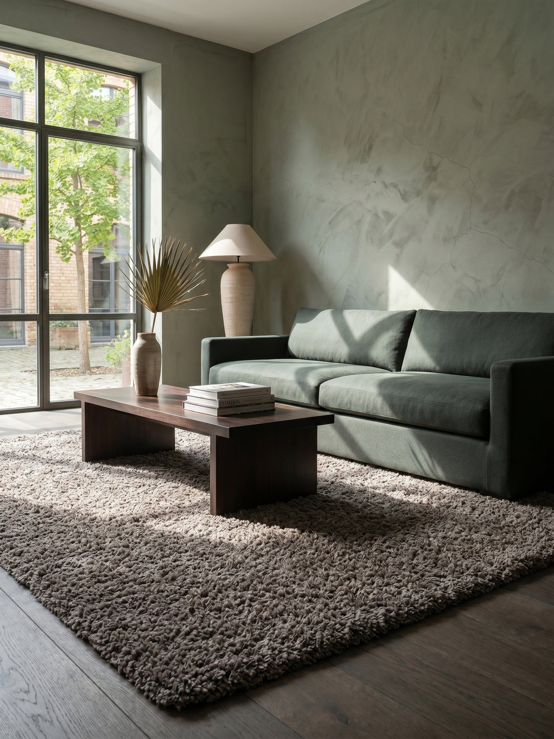 Teppich Taupe Textur Nahaufnahme_