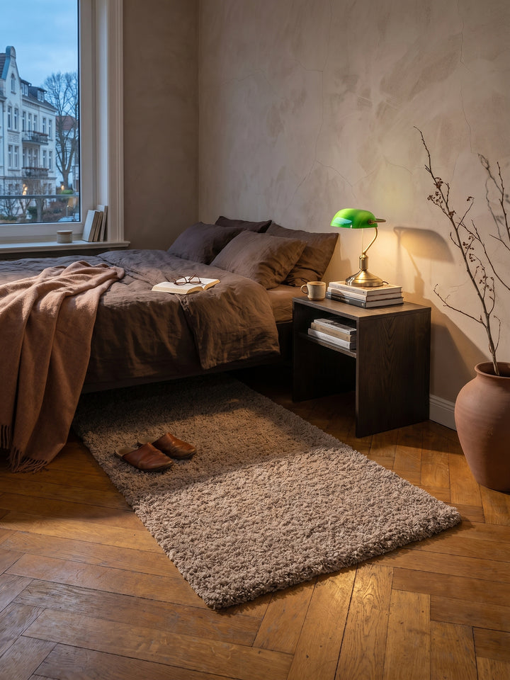 Teppich Beige Läufer gemütliche Wohnszene_