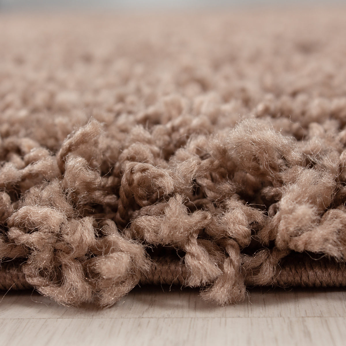 Shaggy Hochflor-Teppich – Warme Erdtöne | 3 cm Florhöhe waschbar – Ansicht 61