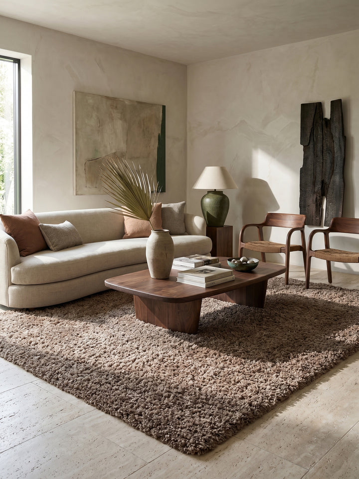 Teppich Mocca rechteckig Editorial Styling_