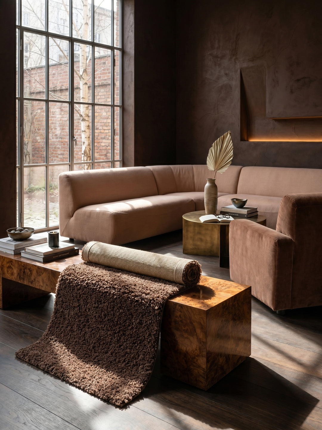 Teppich Brown Läufer Editorial Styling_