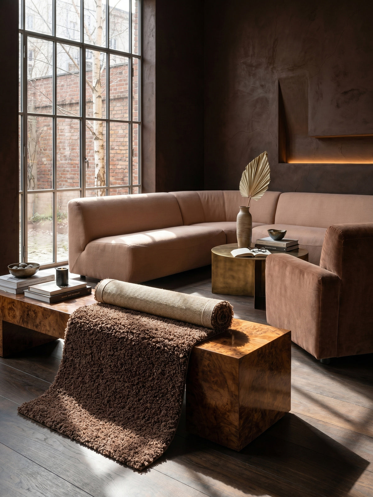 Teppich Brown Läufer Editorial Styling