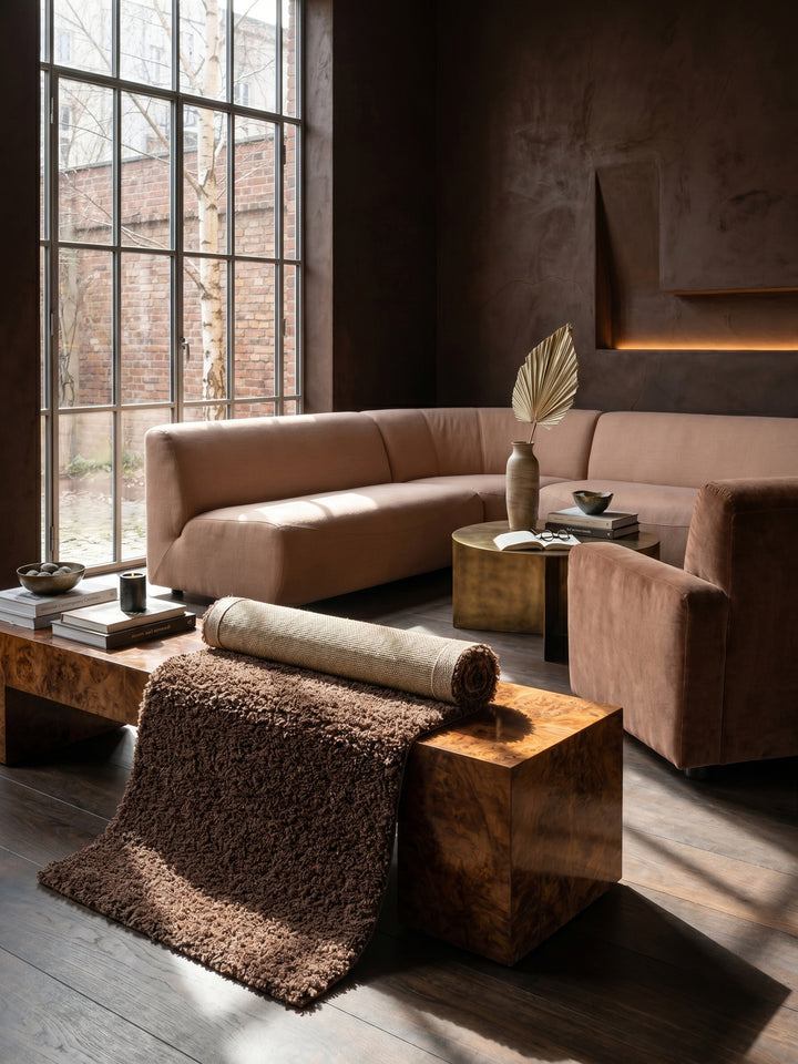 Teppich Brown Läufer Editorial Styling_