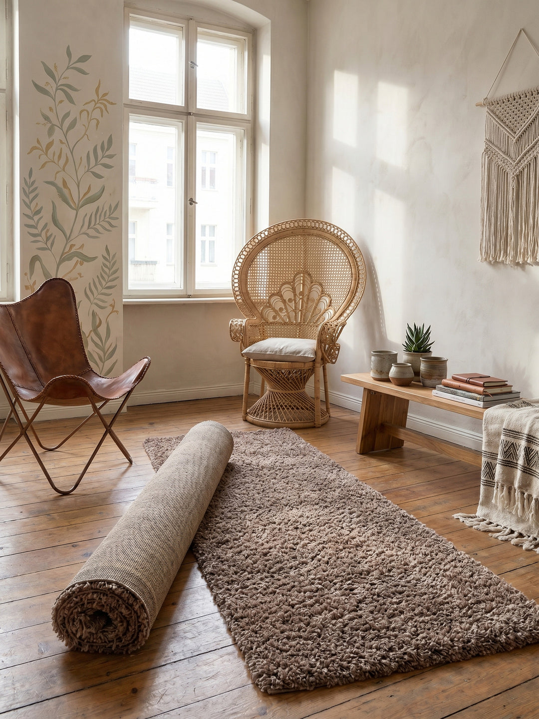 Teppich Mocca Läufer Editorial Styling_