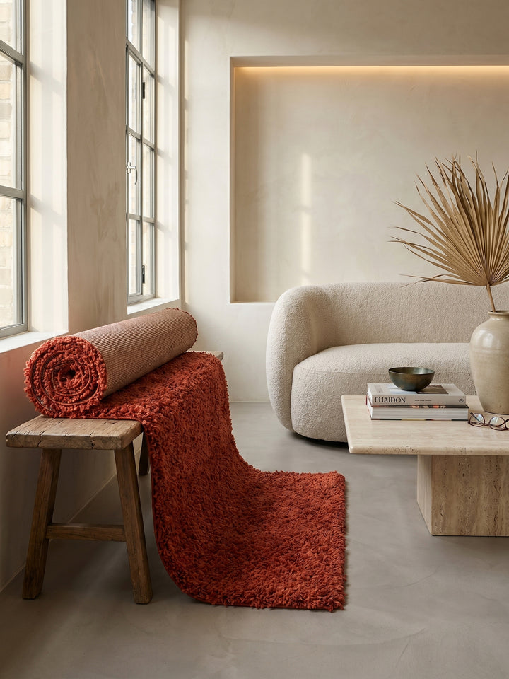 Teppich Terrakotta Läufer Editorial Styling_