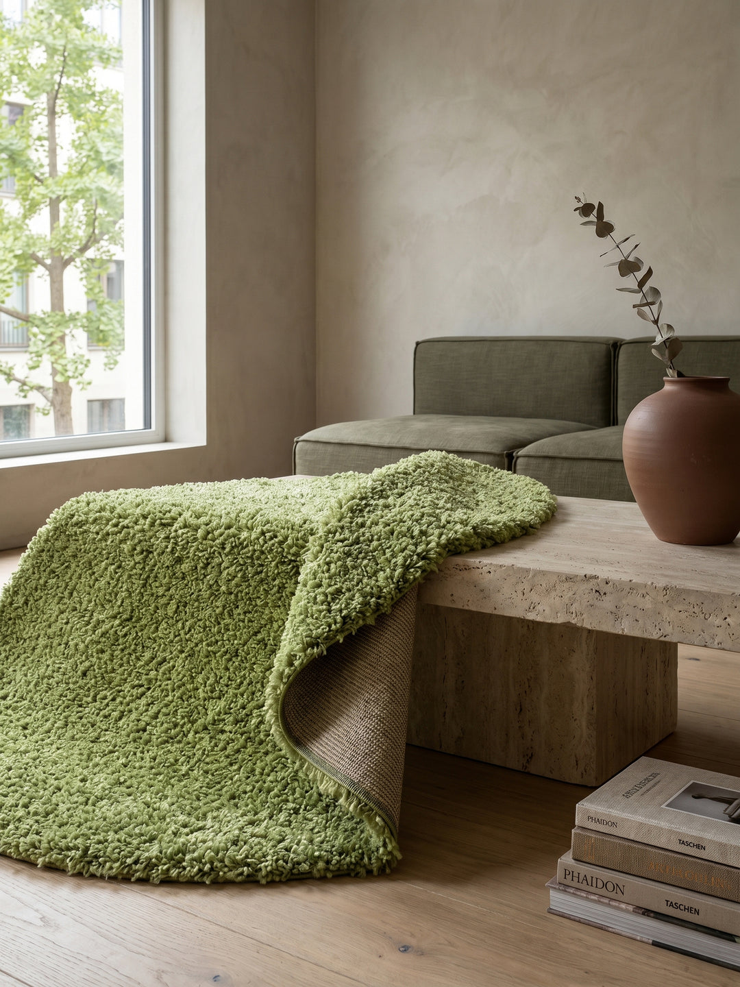 Teppich Green rund Editorial Styling_