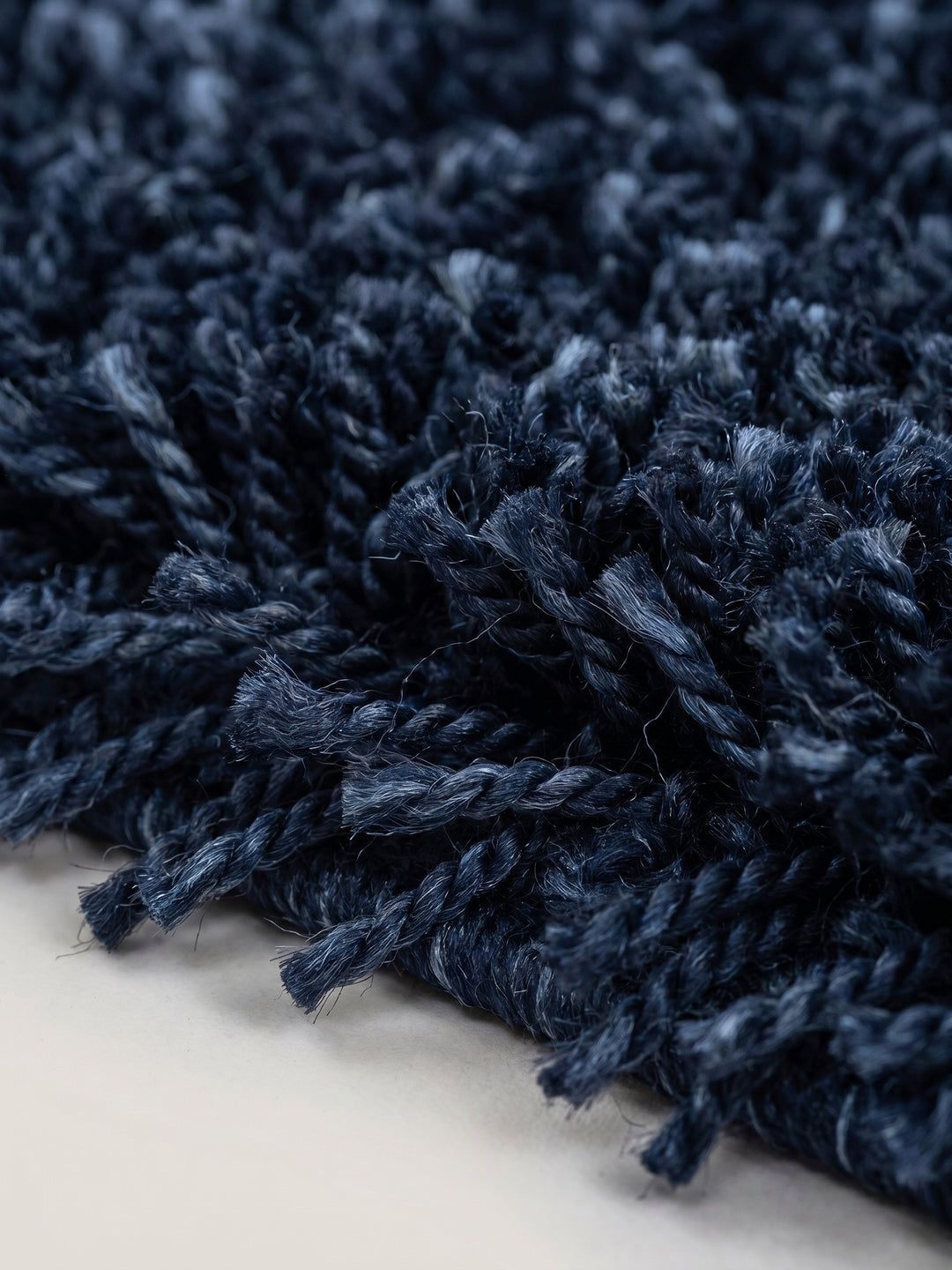 Teppich Navy Webstruktur Nahaufnahme_