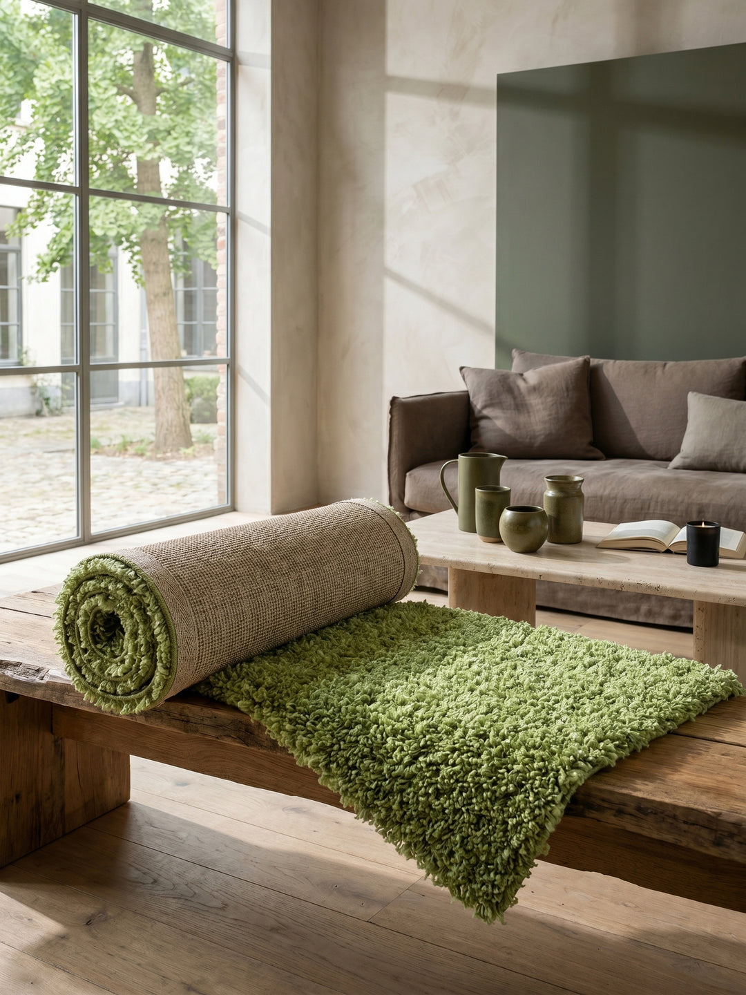 Teppich Green Läufer Editorial Styling_