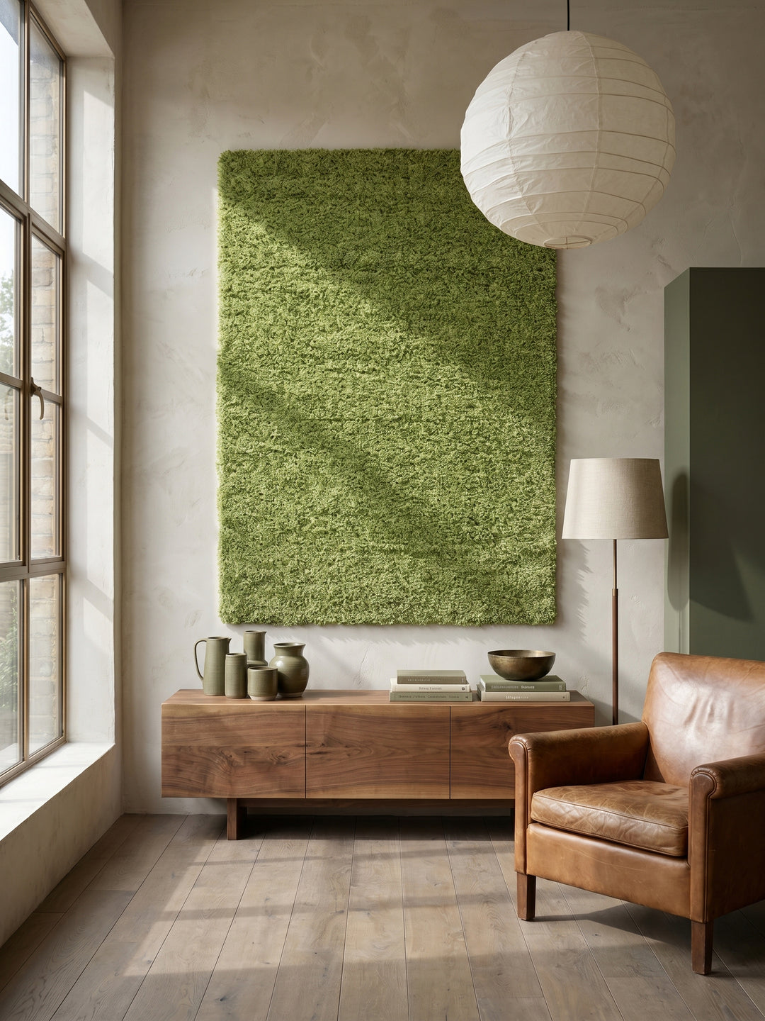 Teppich Green als Wandteppich_