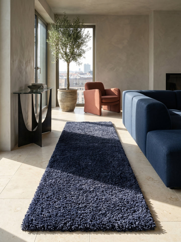 Teppich Navy Textur Nahaufnahme_