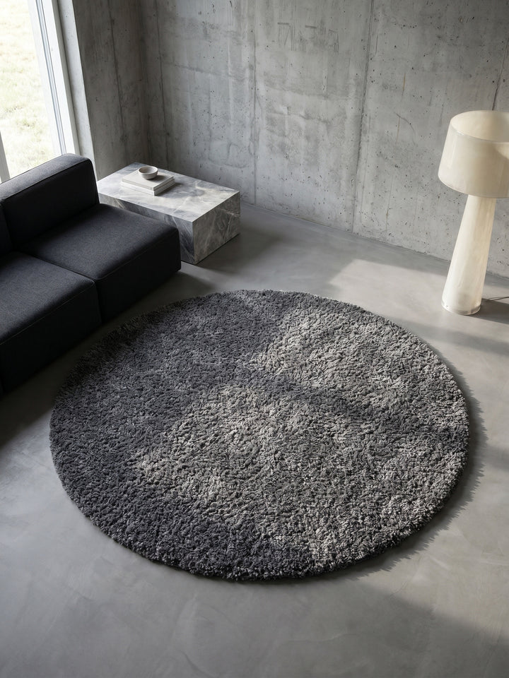 Teppich Grey rund Draufsicht_