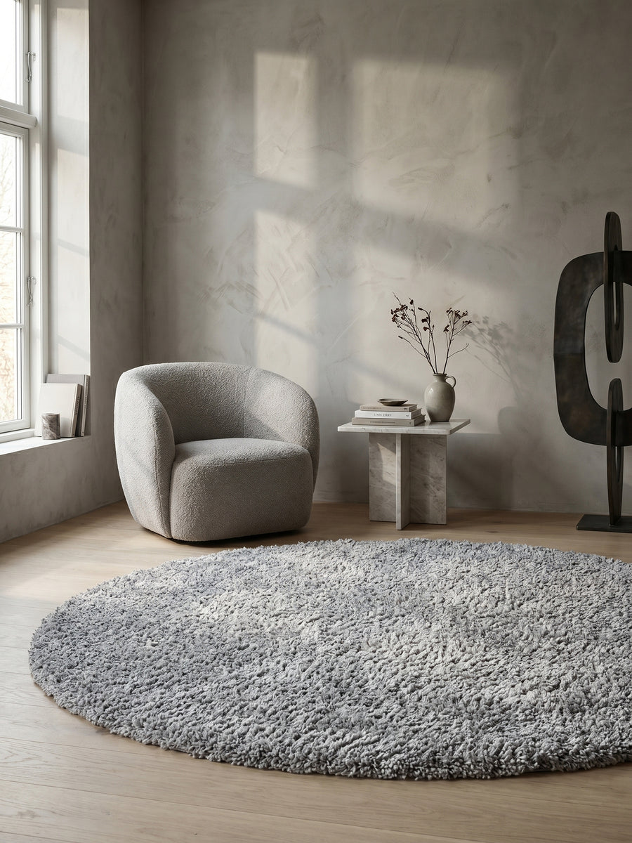 Teppich Hellgrau Farbdetail Muster_