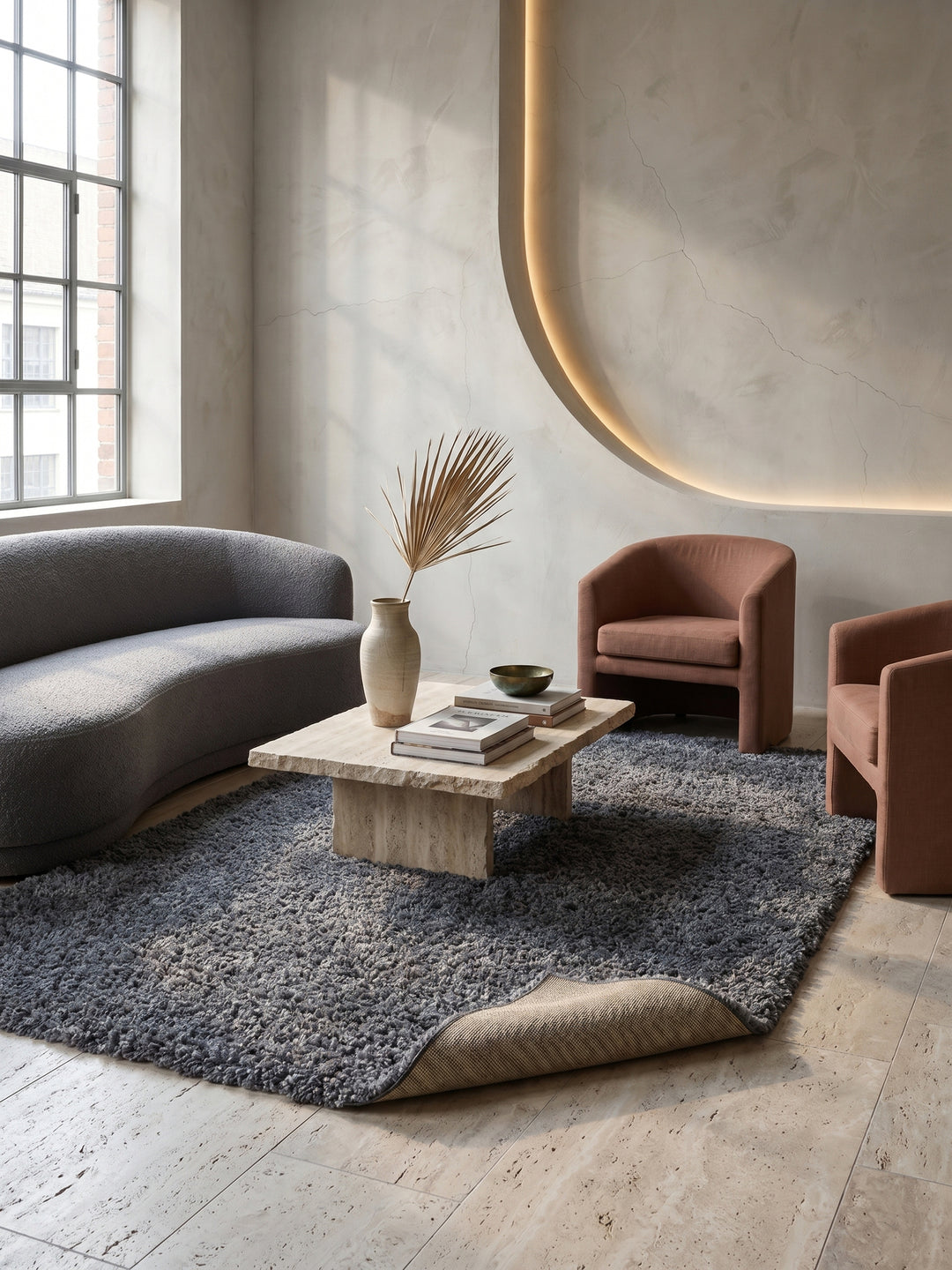 Teppich Grey rechteckig Editorial Styling_