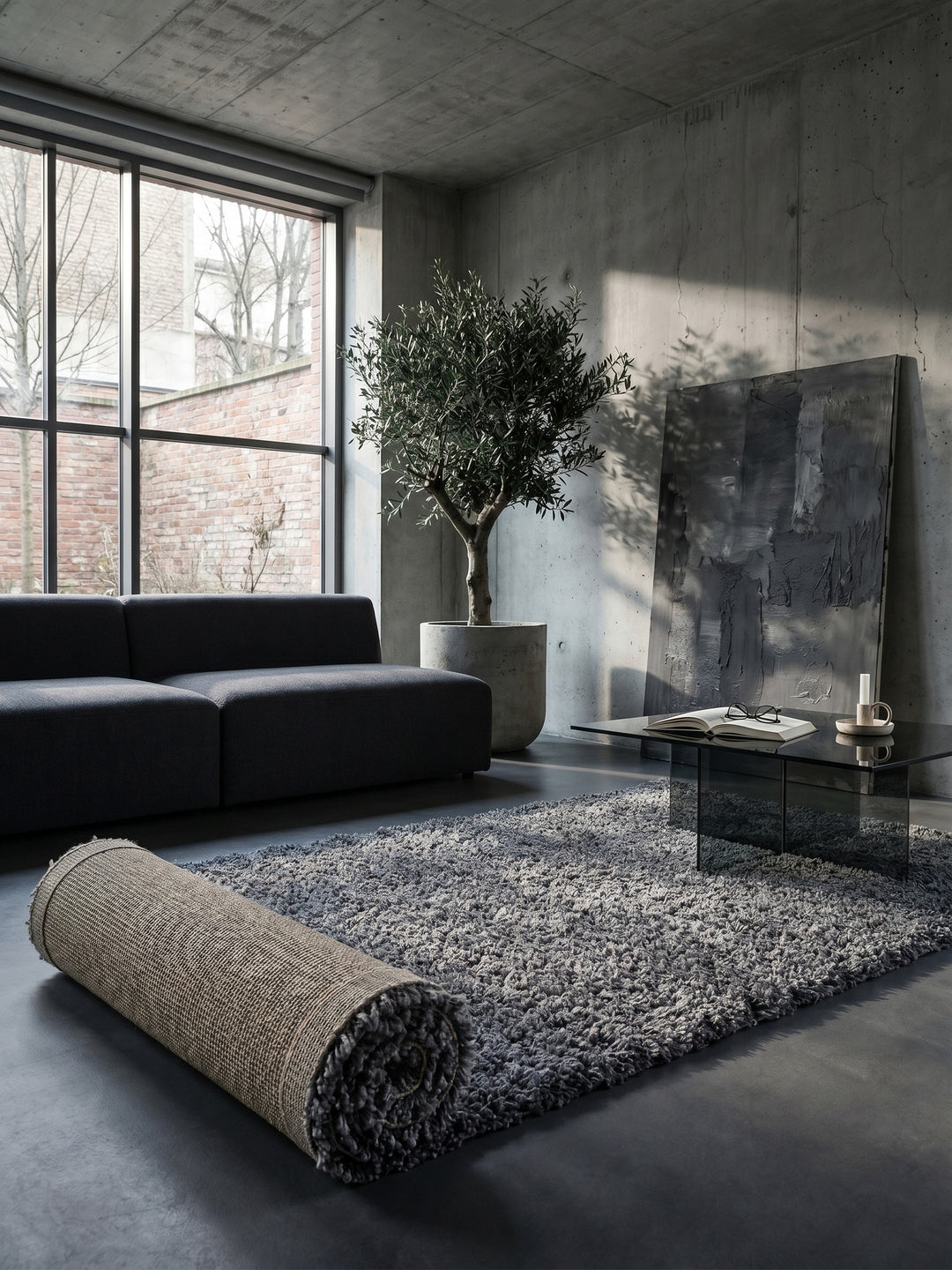 Teppich Grey Läufer Editorial Styling_