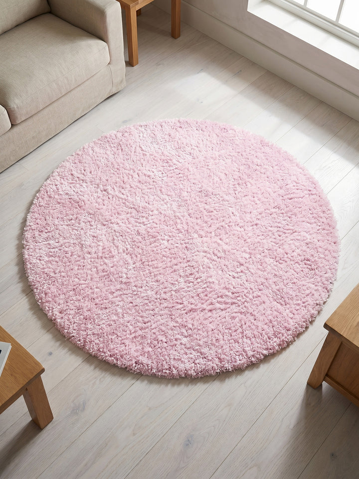 Teppich Pink rund Draufsicht_