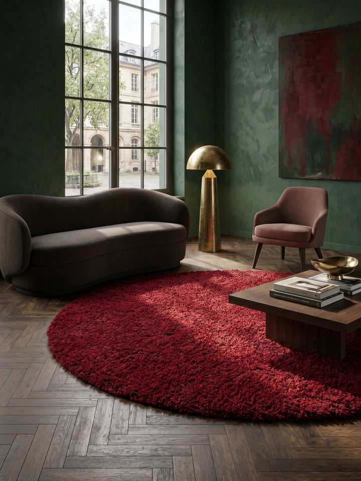 Teppich Red rund Editorial Styling_